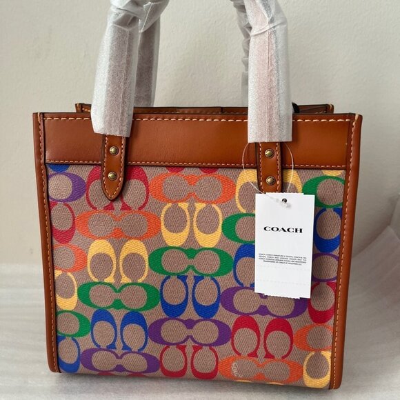 LGBTQ+ Rainbow Coach Tote 22 | Limited Pride Collection - Picture 1 of 6